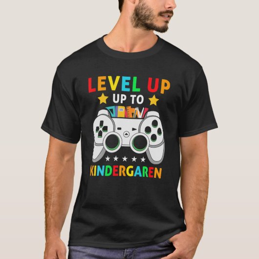 T-shirt Team Kindergarten Level Up Video Jeu Kinder Gamer (Devant)
