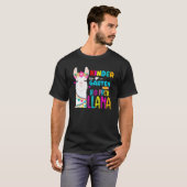 T-shirt Team Kindergarten Teacher Rainbow No Prob Llama 10 (Devant entier)
