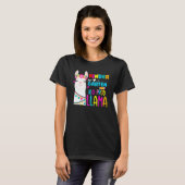 T-shirt Team Kindergarten Teacher Rainbow No Prob Llama 10 (Devant entier)