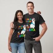 T-shirt Team Kindergarten Teacher Rainbow No Prob Llama 10 (Unisexe)