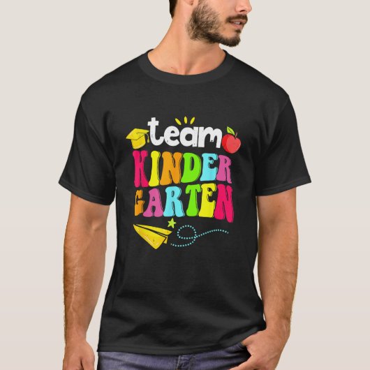 T-shirt Team Kindergarten Teacher Student  Back To School (Devant)