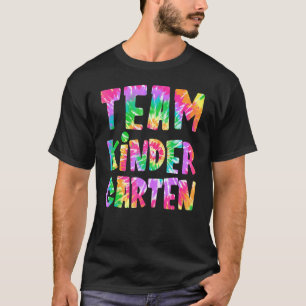 T-shirt Team Kindergarten Tie Dye Kindergarten Retour À Sc