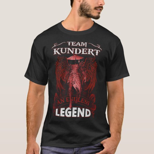 T-shirt Team KUNDERT - Une LÉGENDE sans fin (Devant)