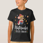 T-shirt Team Mouse Nutcracker Noël Danse Amusante Soldat (Devant)