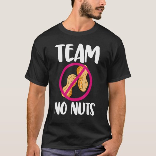 T-shirt Team No Nuts Genre Révéler Peanuts Amour (Devant)