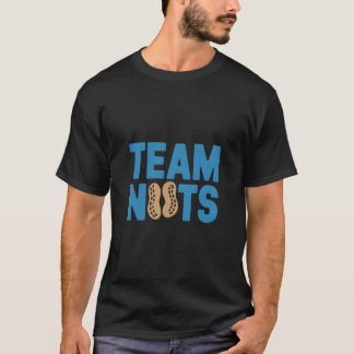 T-shirt Team Nuts Funny Peanut Lovers Club Retro Graphisme