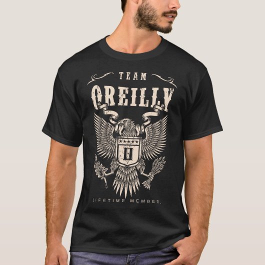 T-shirt TEAM OREILLY Membre à vie. (Devant)