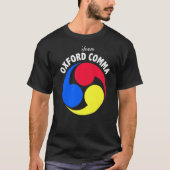 T-shirt Team Oxford Comma Funny English Grammar Club Nerd (Devant)