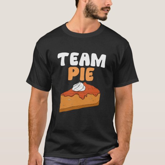 T-shirt Team Pie Thanksgiving Pumpkin Pie Fall Season Men  (Devant)