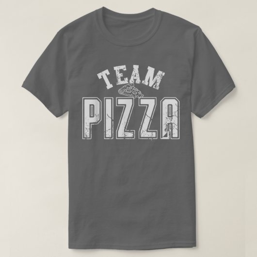 T-shirt Team Pizza appariement J'aime pizza alimentation a (Design devant)