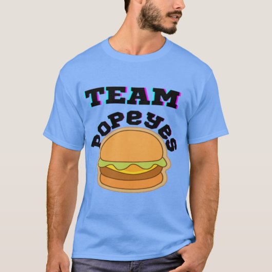 T-shirt Team Popeyes Chicken Sandwich Gift (Devant)