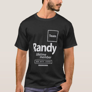 T-shirt Team Randy Lifetime Membre Funny Nom Randy