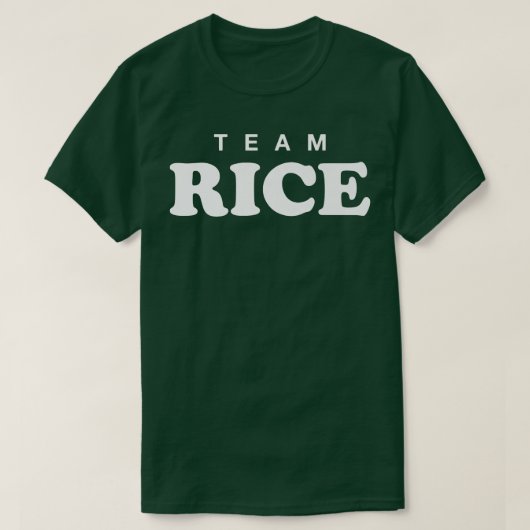 T-shirt Team Rice Personalized Surname Bride Groom Family (Design devant)