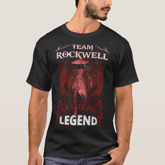 T-shirt Team ROCKWELL - Une LÉGENDE infinie (Devant)