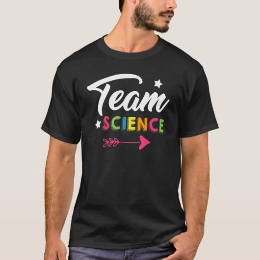 T-shirt Team Science Nerd Geek School Boy Girl Classroom C (Devant)