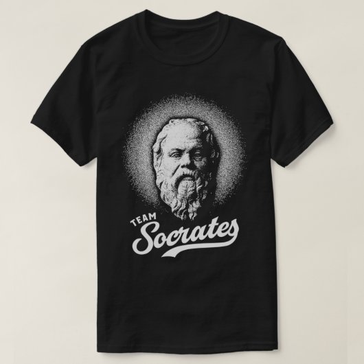 T-shirt Team Socrates Philosophie Retro Design (Design devant)