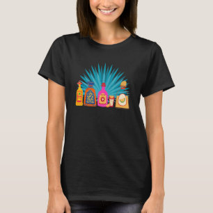 T-shirt Team Tequila Salt Lime Mexicaine Boisson Plante