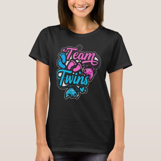 T-shirt Team Twins for a Fishing   (Devant)
