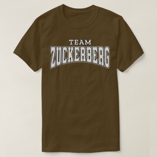 T-shirt Team Zuckerberg Supporter (Design devant)