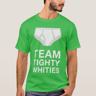 T-shirt Teamighty Whities pour hommes slips blancs drôles