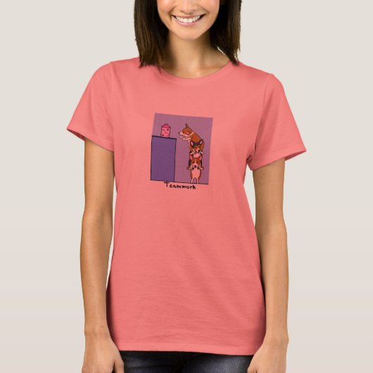 T-shirt Teamwork Corgi TeeShirt (Devant)