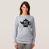 T-shirt Teapot - Plus de thé Vicar ? - Noir et blanc (Devant entier)
