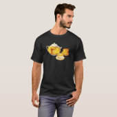 T-shirt Teapot Teacup Lemon Honey Tea Time (Devant entier)
