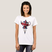 T-shirt Teapot volant Union Jack (Devant entier)