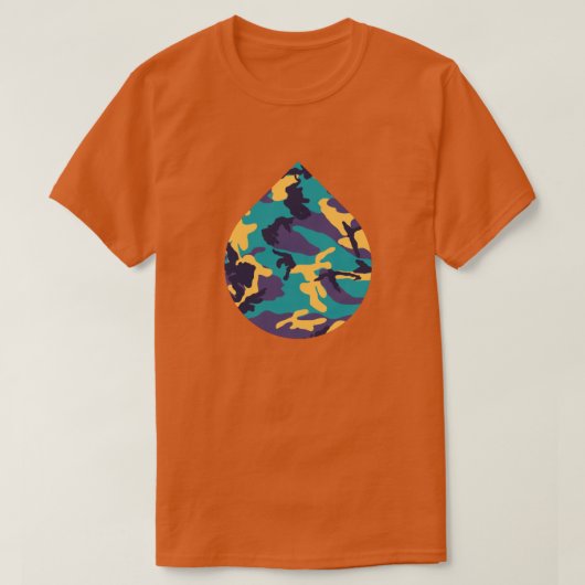 T-shirt Teardrop Motif Caméra en été (Design devant)