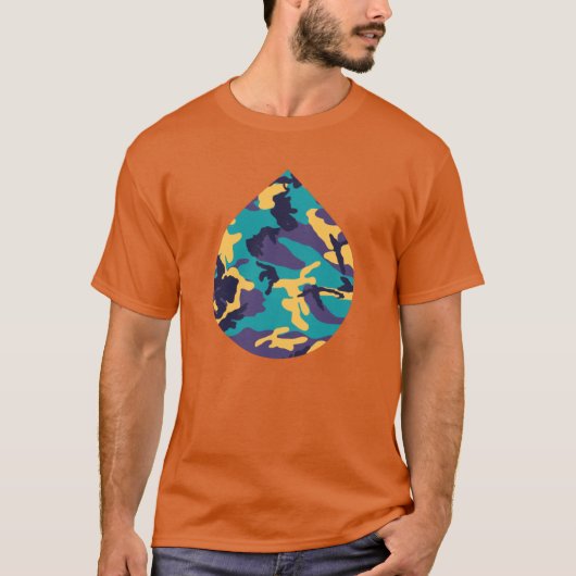 T-shirt Teardrop Motif Caméra en été (Devant)