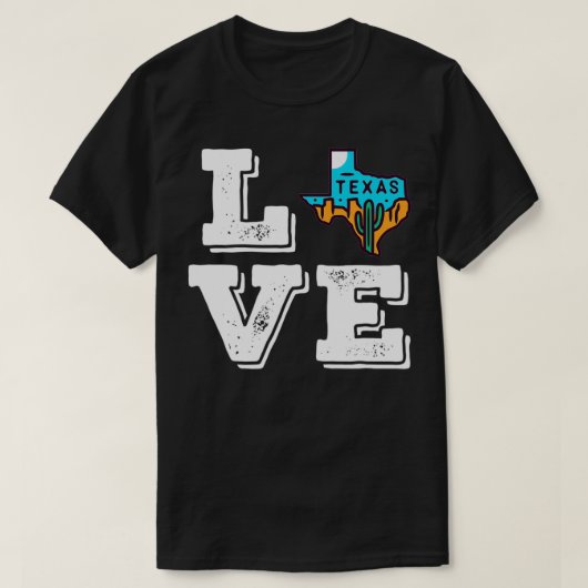 T-shirt Teas Love Austin Map Home TX Lone Star (Design devant)