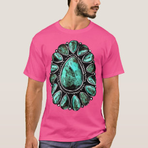 T-shirt Teas Mama Design For Women And Cowgirls Turquoise