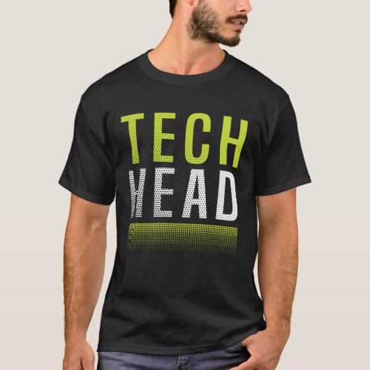 T-shirt Tech Enthousiaste Tech Junkie Tech Head Technology (Devant)