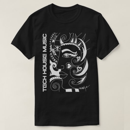 T-shirt Tech House Music Premium (Design devant)