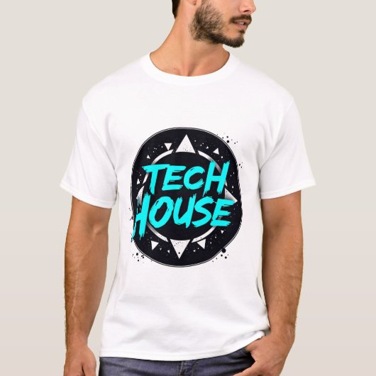 T-shirt Tech House Vibes - Musique Électronique Groove (Devant)
