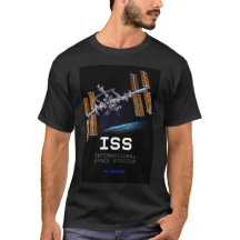 Tech Mens ISS Station spatiale internationale noir