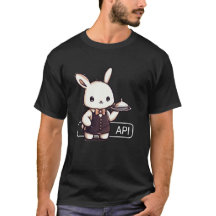 T-shirt Tech Pun "API Bunny Server" - Humour