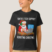 T-shirt Tech Santa's Support Rebooting Magic (Devant)