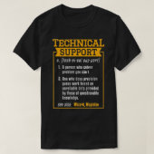 T-shirt Tech Support Definition Funny Computer Geek (Design devant)