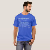 T-shirt TECH Support Definition Funny Dad retro funny girl (Devant entier)