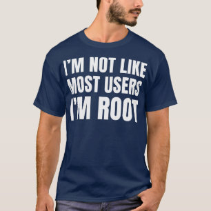 T-shirt Tech Support IT Ordinateur Nerd Funny Root Linux p