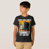 T-shirt Tech Suprt Humor I Cat Engineer Computer It Guy  (Devant entier)
