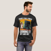 T-shirt Tech Suprt Humor I Cat Engineer Computer It Guy  (Devant entier)