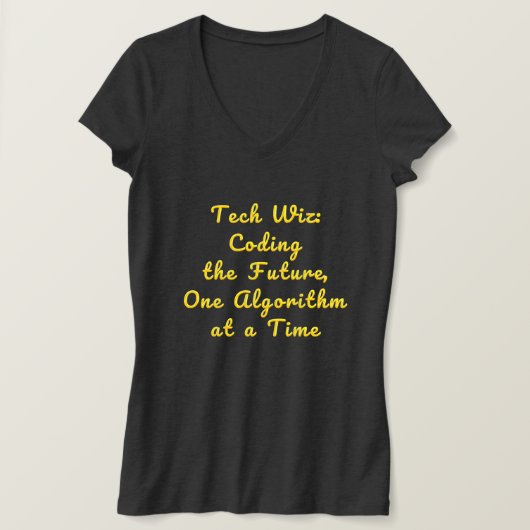 T-shirt Tech wiz Coder le futur algorithme à la fois (Design devant)