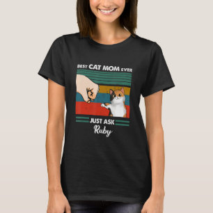 T-shirt Techboma Meilleur Chat Maman Chat Papa Jamais Dema