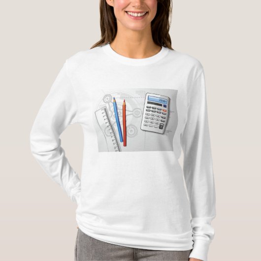 T-shirt Technical Drawing Office Supplies (Devant)