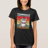 T-shirt Technically Alcohol Is Solution  Cat (Devant)