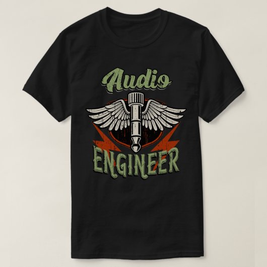 T-shirt Technicien audio (Design devant)