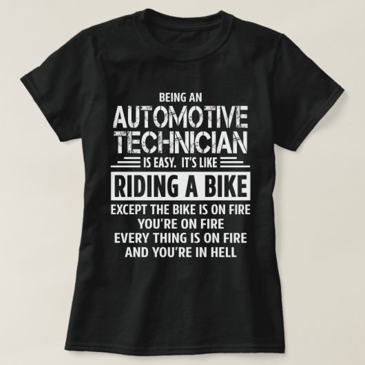 T-shirt Technicien automobile (Design devant)
