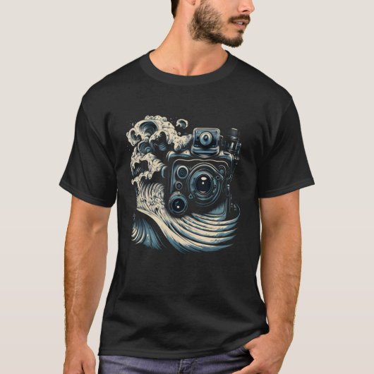 T-shirt Technicien AV Ondes sonores Caméra Technologie aud (Devant)